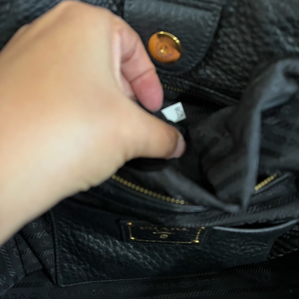 Prada Black Leather Tote Bag - Picture 12 of 15